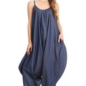 *NWT* Chambray Balloon Jumpsuit